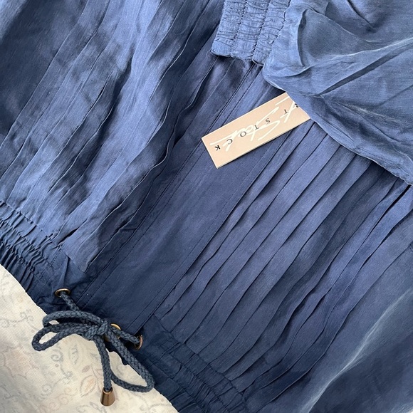 Blue Lightweight Shirt Jacket with‎ Stand-Up Collar - Picture 9 of 11